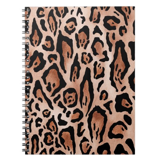 Leopard印刷パターン ノートブック (正面)