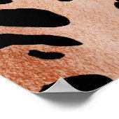 Leopard印刷パターン ポスター (角)