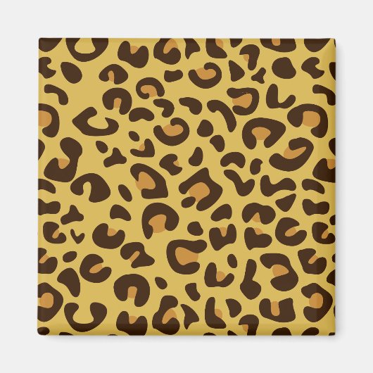 Leopard印刷パターン マグネット (正面)