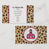 Leopard印刷先生ファッション名刺 名刺 (正面/裏面)