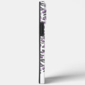 Leopard印刷薄紫グレーエレガントスクリプト名 Case-Mate iPhoneケース (裏面 / 右)