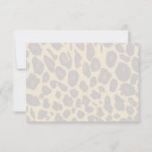 Leopard印刷RSVP 出欠カード (裏面)
