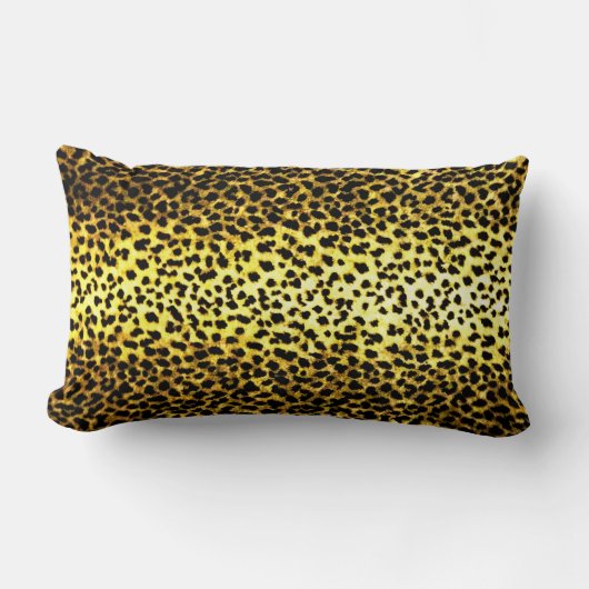 Leopard壁紙 ランバークッション (正面)