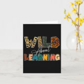 Leopard学先生新学期Teacについて カード (黄色い花)