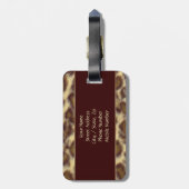 Leopard （カスタマイズ可能） ラゲッジタグ (裏面縦)
