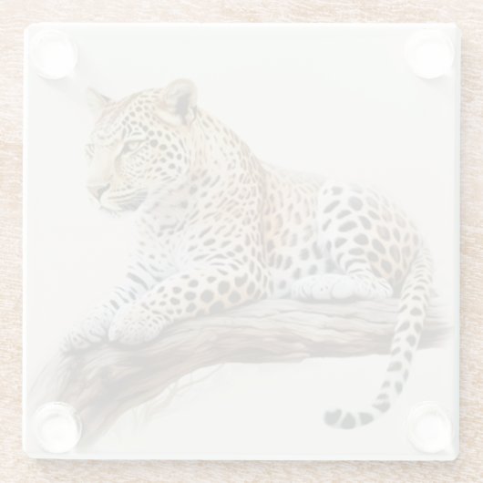 Leopard ガラスコースター (裏面)
