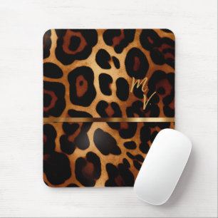 Leopard スタイリッシュモノグラムの Print Business マウスパッド
