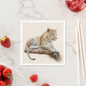 Leopard スタンダードカクテルナプキン (インサイチュ)