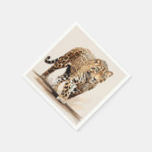 Leopard スタンダードカクテルナプキン (角)
