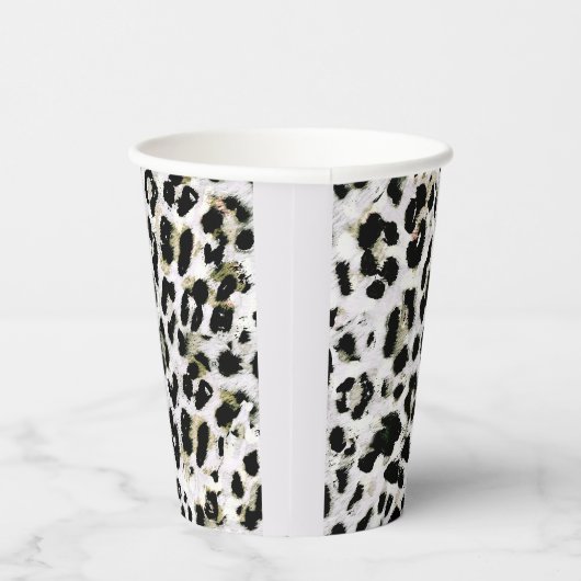 Leopard -プリントはモノグラムをパーソナライズされた発見， 紙コップ (右)