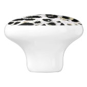 Leopard -プリント斑点のある動物 – プリント斑点 セラミックノブ (側面)