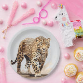 Leopard ペーパープレート (パーティー)