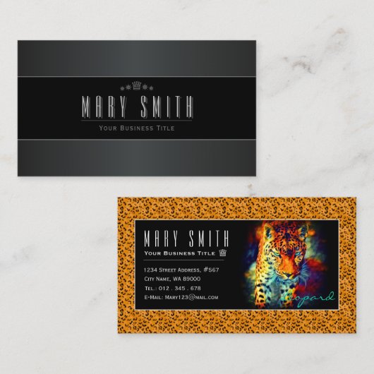 Leopard 名刺 (正面/裏面)