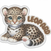 LEOPARD -子供部屋シール シール (正面)