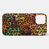 Leopard:抽象芸術カラフルヴィンテージテクスチャ Case-Mate iPhoneケース (裏面 (横))