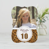 Leopard 10誕生日:写真:パーティの招待状 招待状 (スタンド正面)