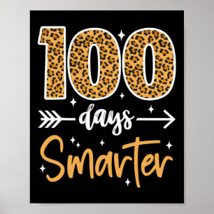 Leopard 100th Day Of School先生キッズ100日 ポスター