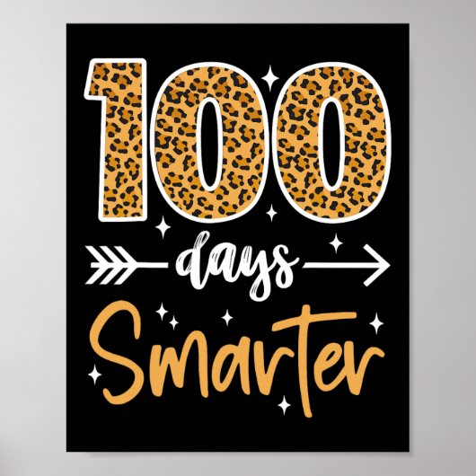Leopard 100th Day Of School先生キッズ100日 ポスター (正面)