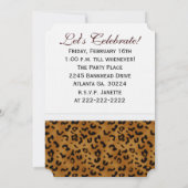 Leopard 14誕生日:写真:パーティの招待状 招待状 (裏面)