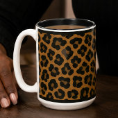 "LEOPARD" - 15オンス コーヒーマグ ツートーンマグカップ