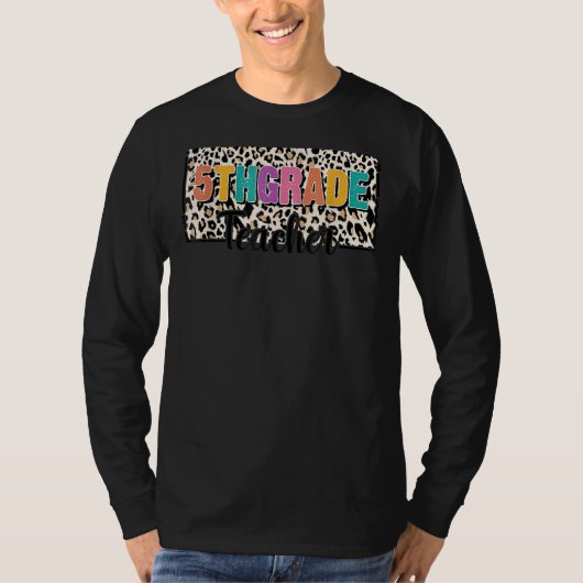Leopard 5年生先生感謝バックSch Tシャツ (正面)