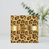 Leopard 50th Birthday Partyへの招待 招待状 (スタンド正面)