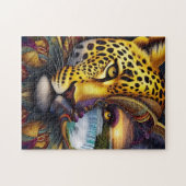 Leopard Abstract Art ジグソーパズル (横)