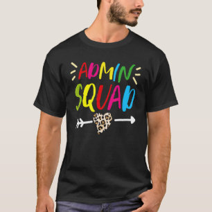 Leopard Admin Squad School Admin Assistant Adminis Tシャツ