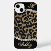 Leopard and Diamond Monogram iPhoneケース (裏面)