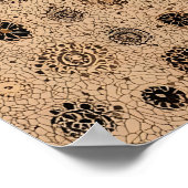 Leopard Animal Illustration Poster Spotted Wild ポスター (角)