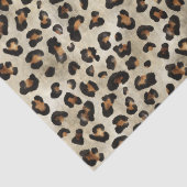 Leopard Animal Print Pattern In Beige And Brown 薄葉紙 (詳細)