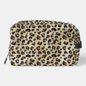 Leopard Animal Print With Black Faux Foil And Name ドップキット (裏面)