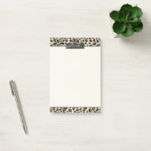 Leopard Animal Print With Black Faux Foil And Name ポストイット (オフィス)