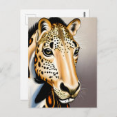 Leopard Appaloosa AI生成おもしろいアート ポストカード (正面/裏面)