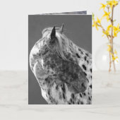 Leopard Appaloosa Hoseグリーティングカード カード (黄色い花)