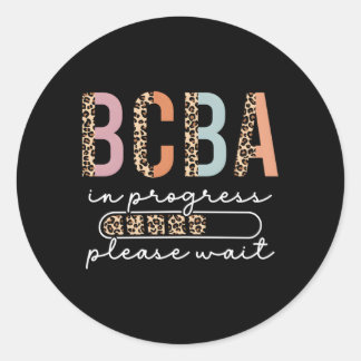 Leopard Behavior Analyst Bcba In Train ラウンドシール