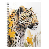 Leopard Between Yellow Flowers Notebook   ノートブック (正面)