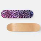 LEOPARD BLUE PURPLE Skateboard Deck スケートボード (横)
