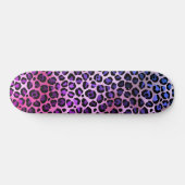 LEOPARD BLUE PURPLE Skateboard Deck スケートボード (横)