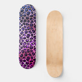 LEOPARD BLUE PURPLE Skateboard Deck スケートボード (正面)
