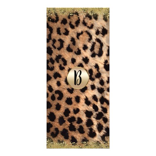 Leopard Cheetahエキゾチック金ゴールドグリッター価格表 ラックカード (裏面)