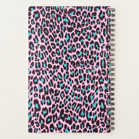 Leopard/Cheetah教えについてパーソナライズされた プランナー手帳 (裏面)