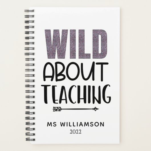 Leopard/Cheetah教えについてパーソナライズされた プランナー手帳 (正面)