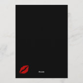 Leopard Cheetah Animal Print Cherry Bridal Shower 招待状 (裏面)