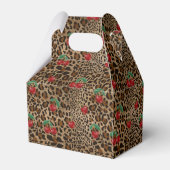 Leopard Cheetah Animal Print Red Cherries フェイバーボックス (裏面サイド)