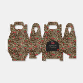 Leopard Cheetah Animal Print Red Cherries フェイバーボックス (折り畳みなし)