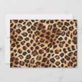 Leopard Cheetah Cherries Birthday Photo Invitation 招待状 (裏面)