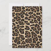 Leopard Cheetah Coquette Cherry Birthday 招待状 (裏面)