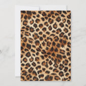 Leopard Cheetah Let’s Get Wild Birthday Invitation 招待状 (裏面)