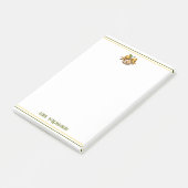 Leopard Cheetah Print Teacher's Apple ポストイット (アングル)